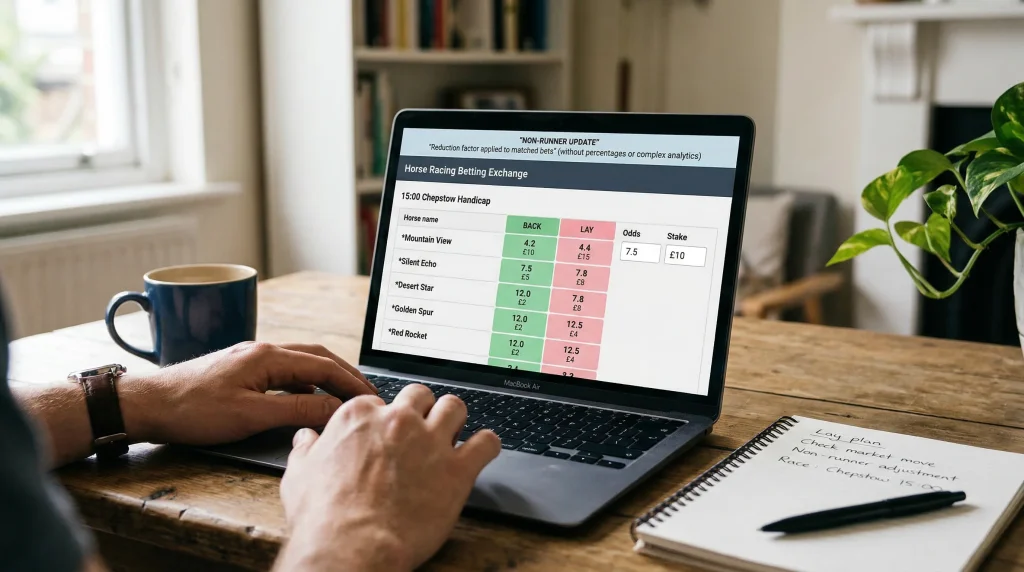 Betfair Exchange non-runner reduction factor rules explained