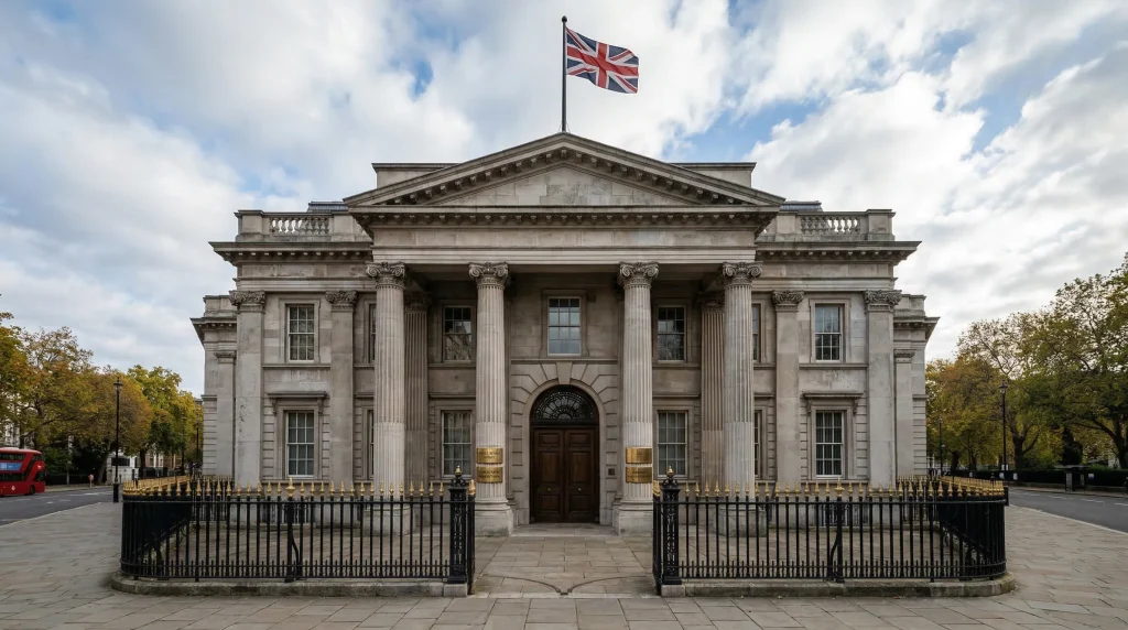 Official UK regulatory building representing Gambling Commission oversight